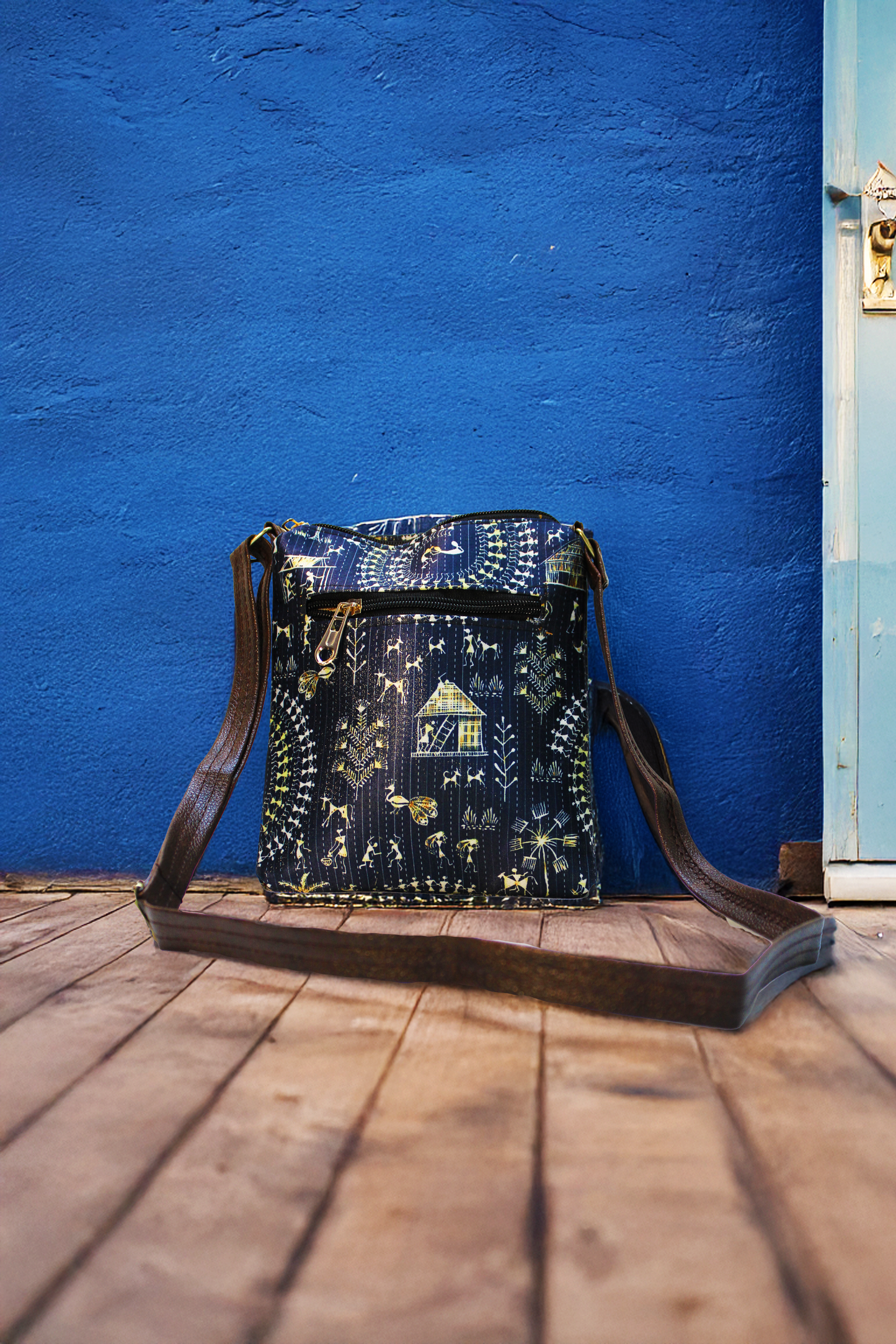 Handblock Print - Small Sling 3