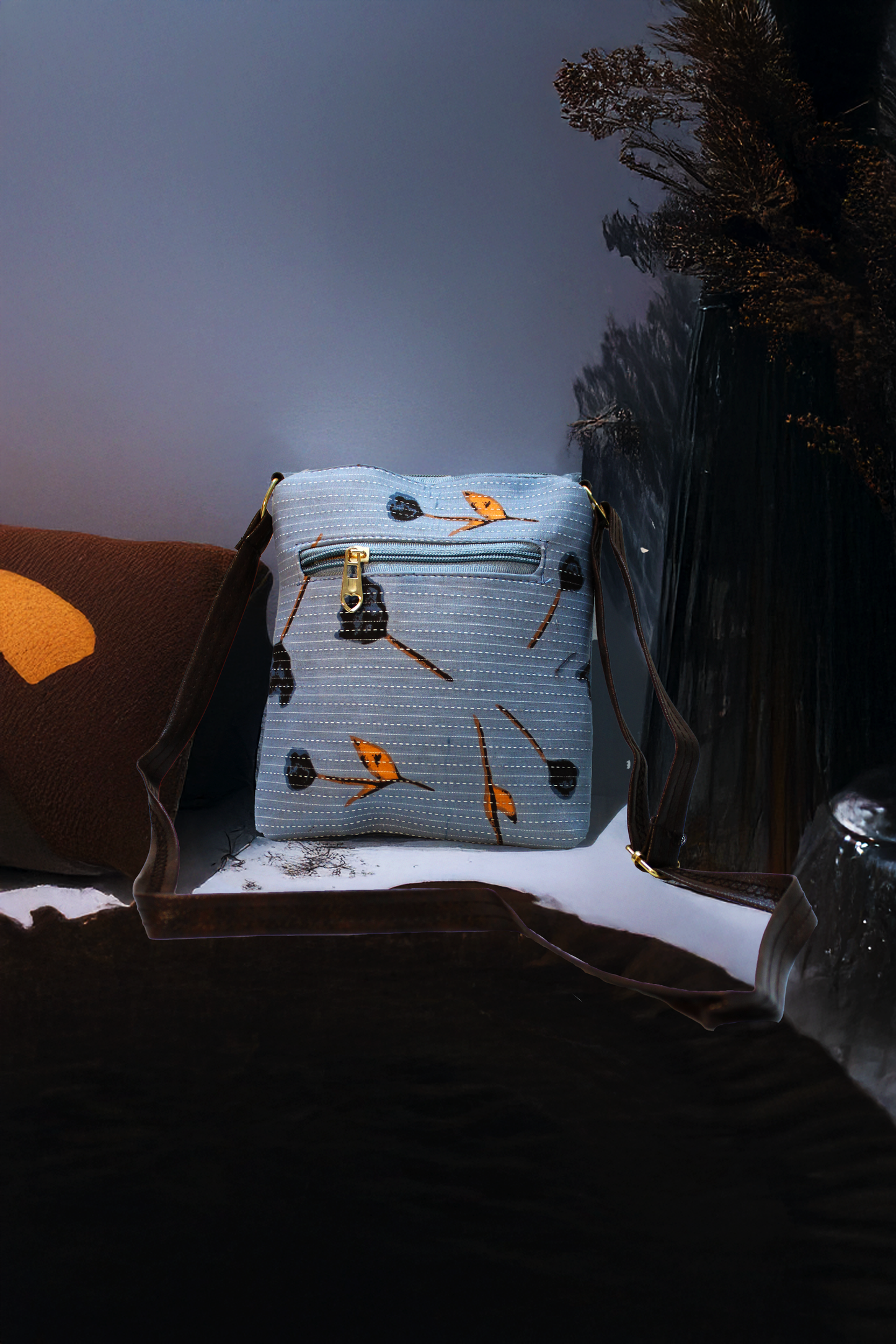 Handblock Print - Small Sling 4