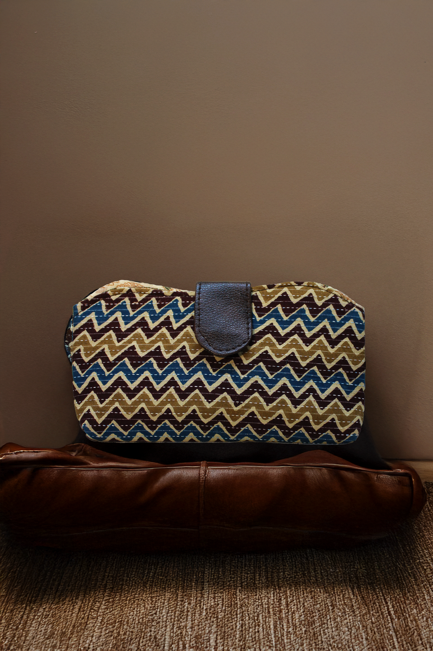 Handblock Printed Tote Bag Combo 8 - Tote+glass Case