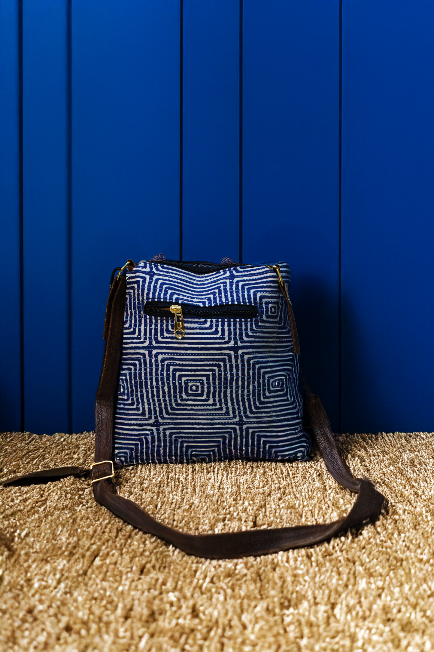 Handblock Print - Small Sling 9