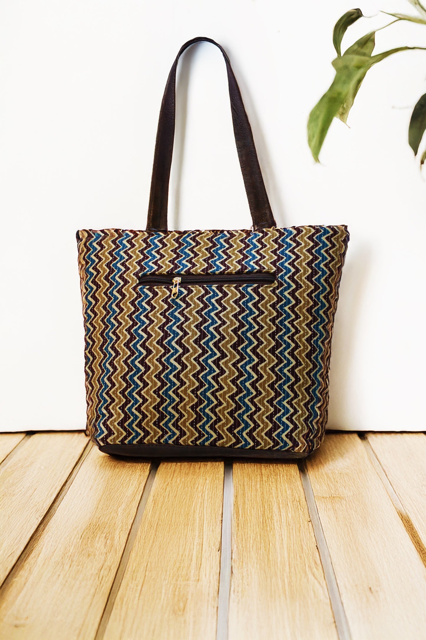 Handblock Printed Tote Bag Combo 8 - Tote+glass Case