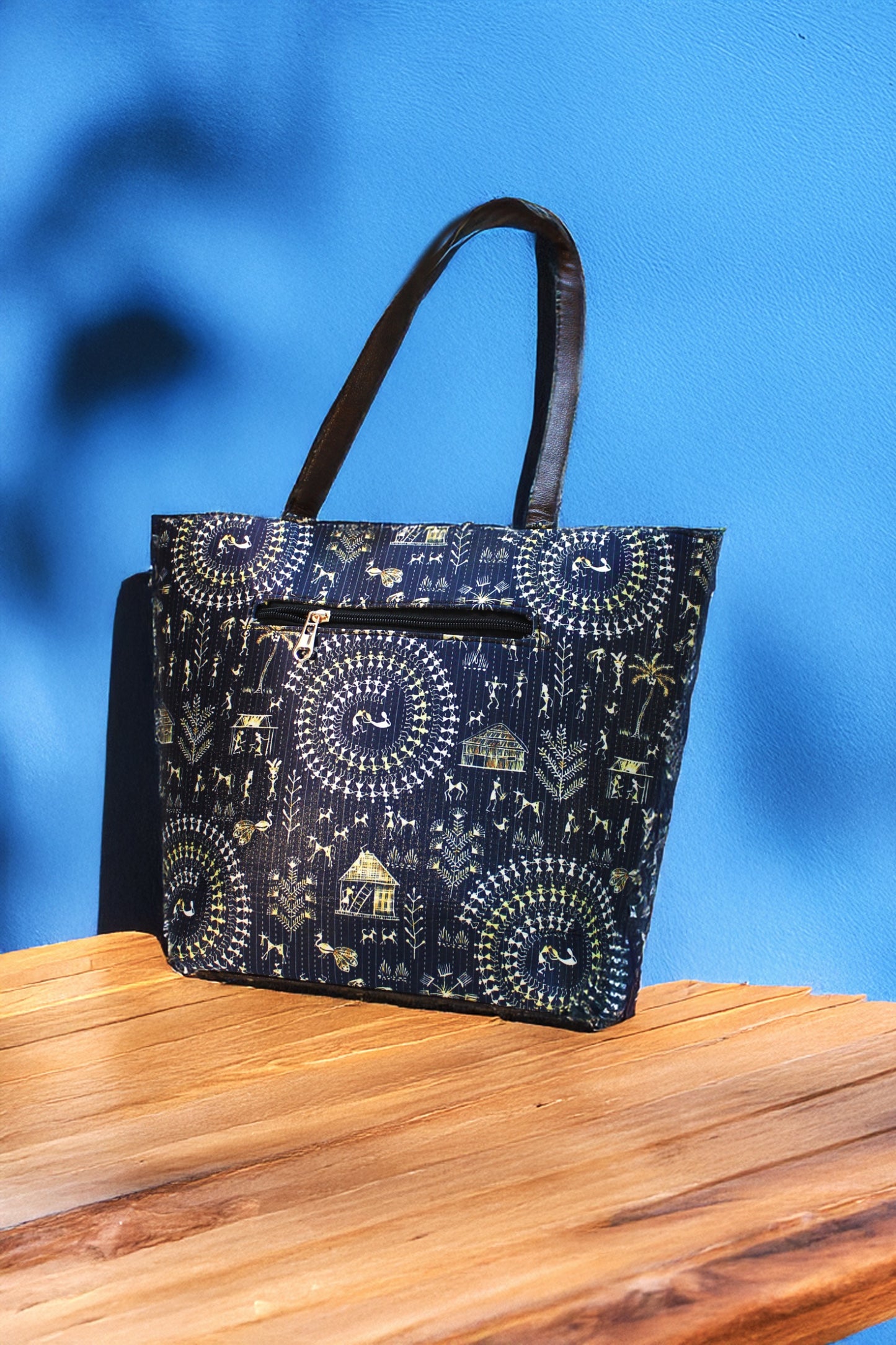 Handblock Printed Tote Bag Combo 2 - Tote+glass Case