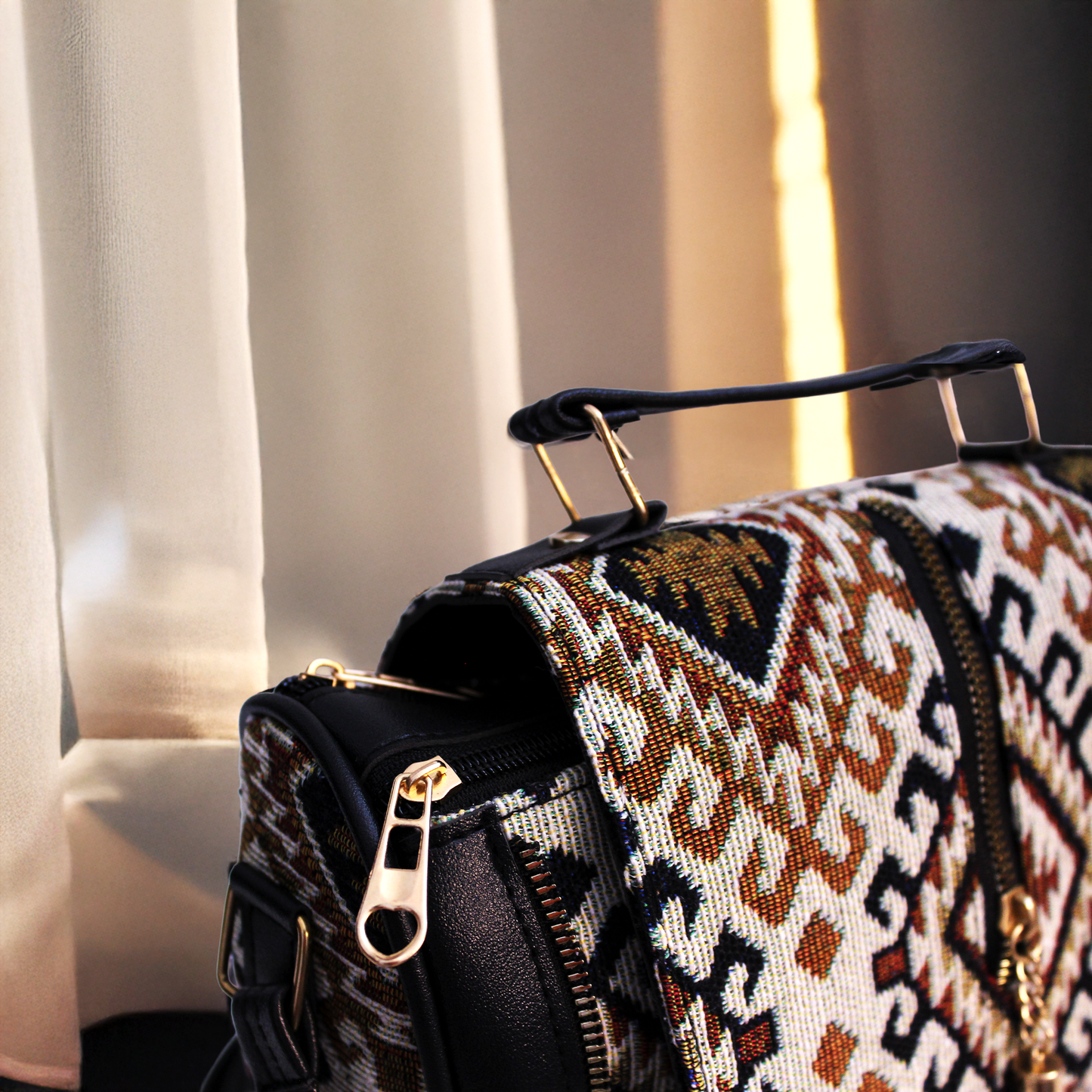 Regal Jute bag - Geometric pattern