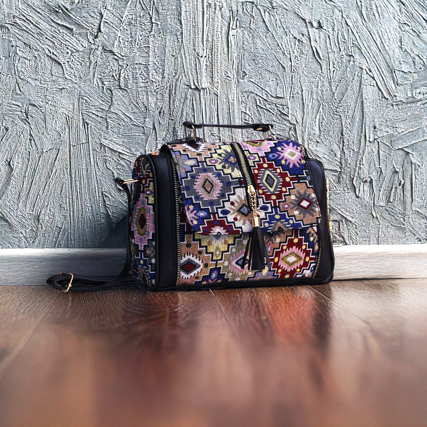 Regal Jute bag - Geometric pattern