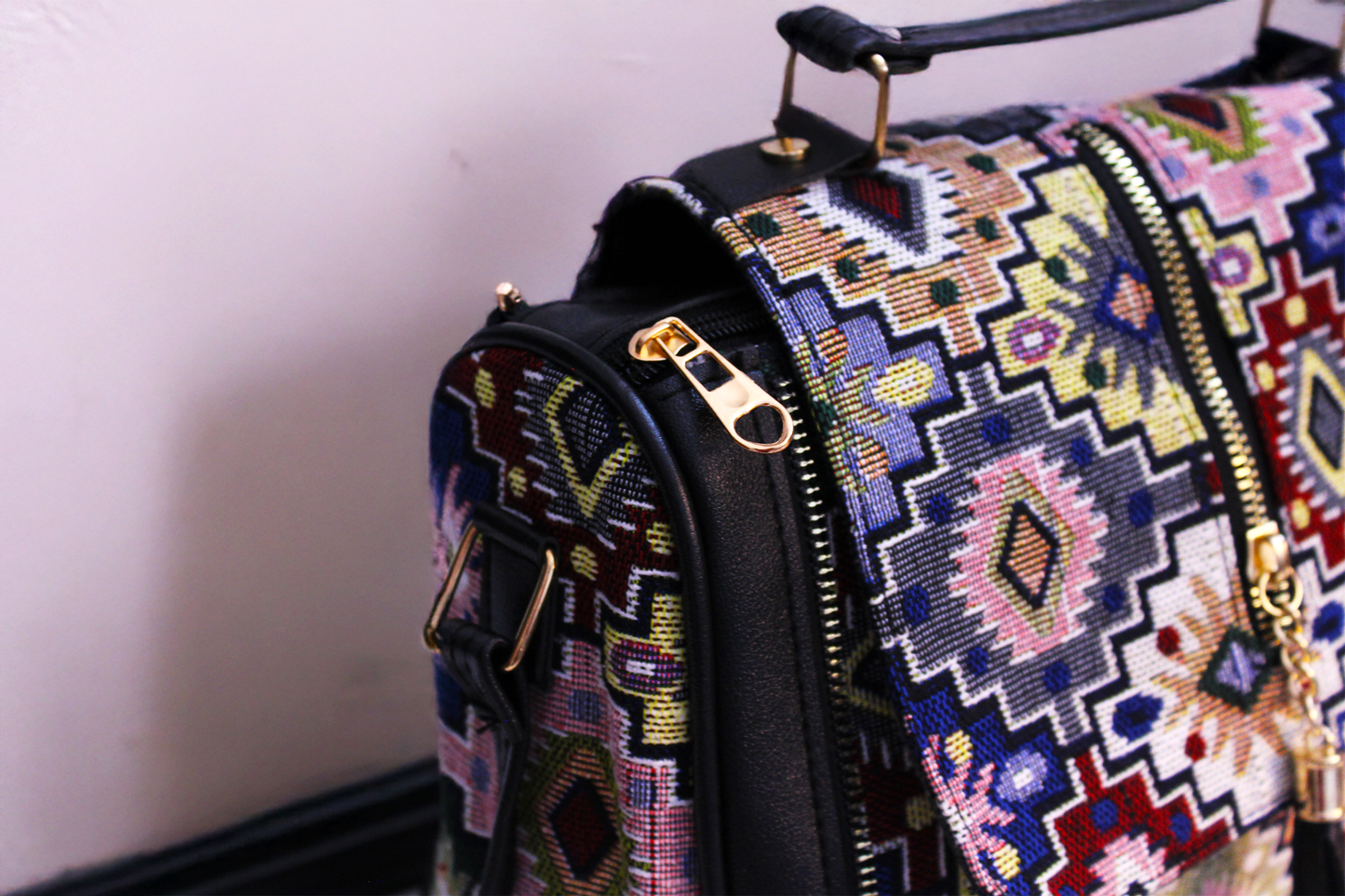 Regal Jute bag - Geometric pattern