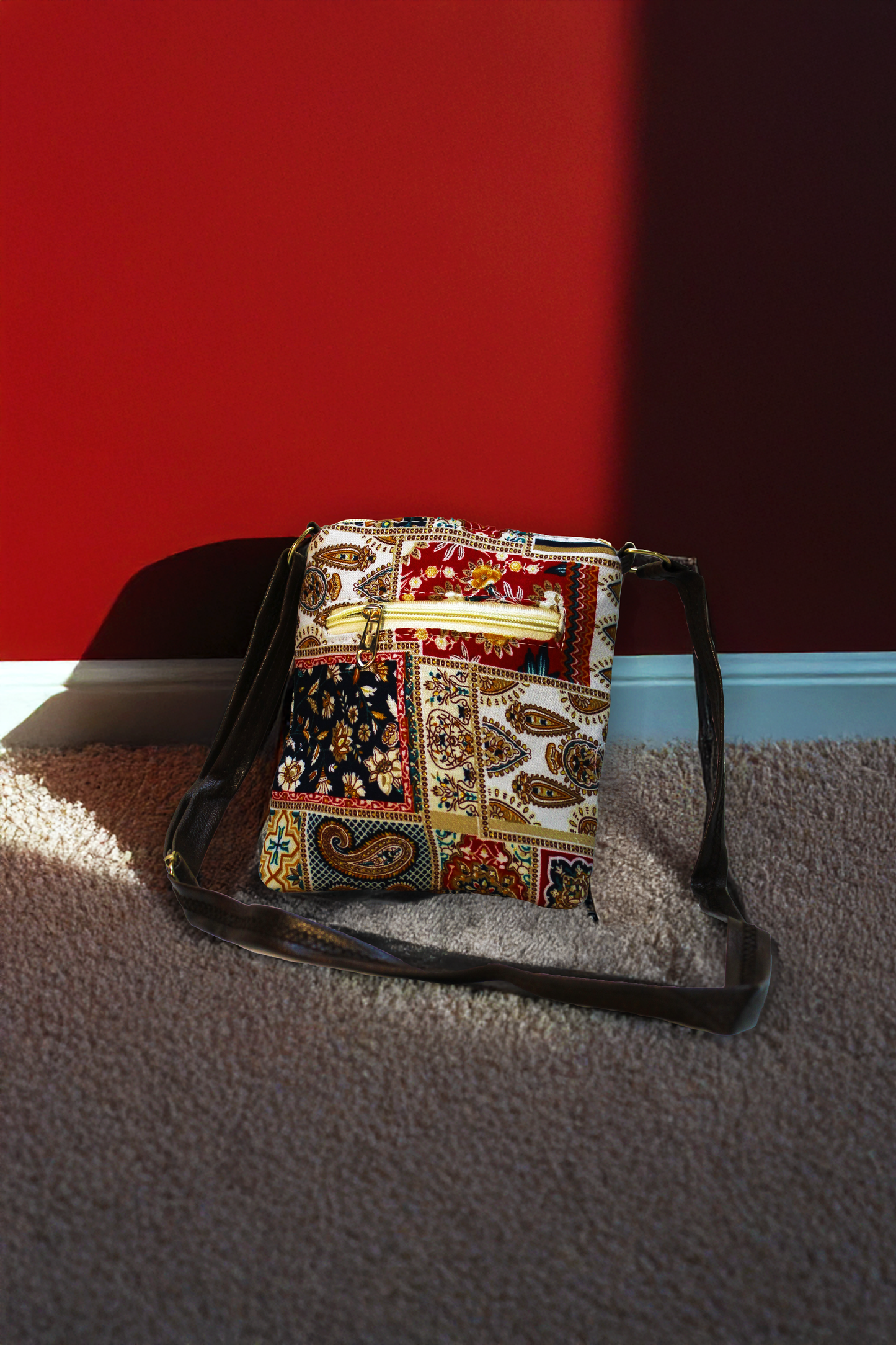 Handblock Print - Small Sling 1