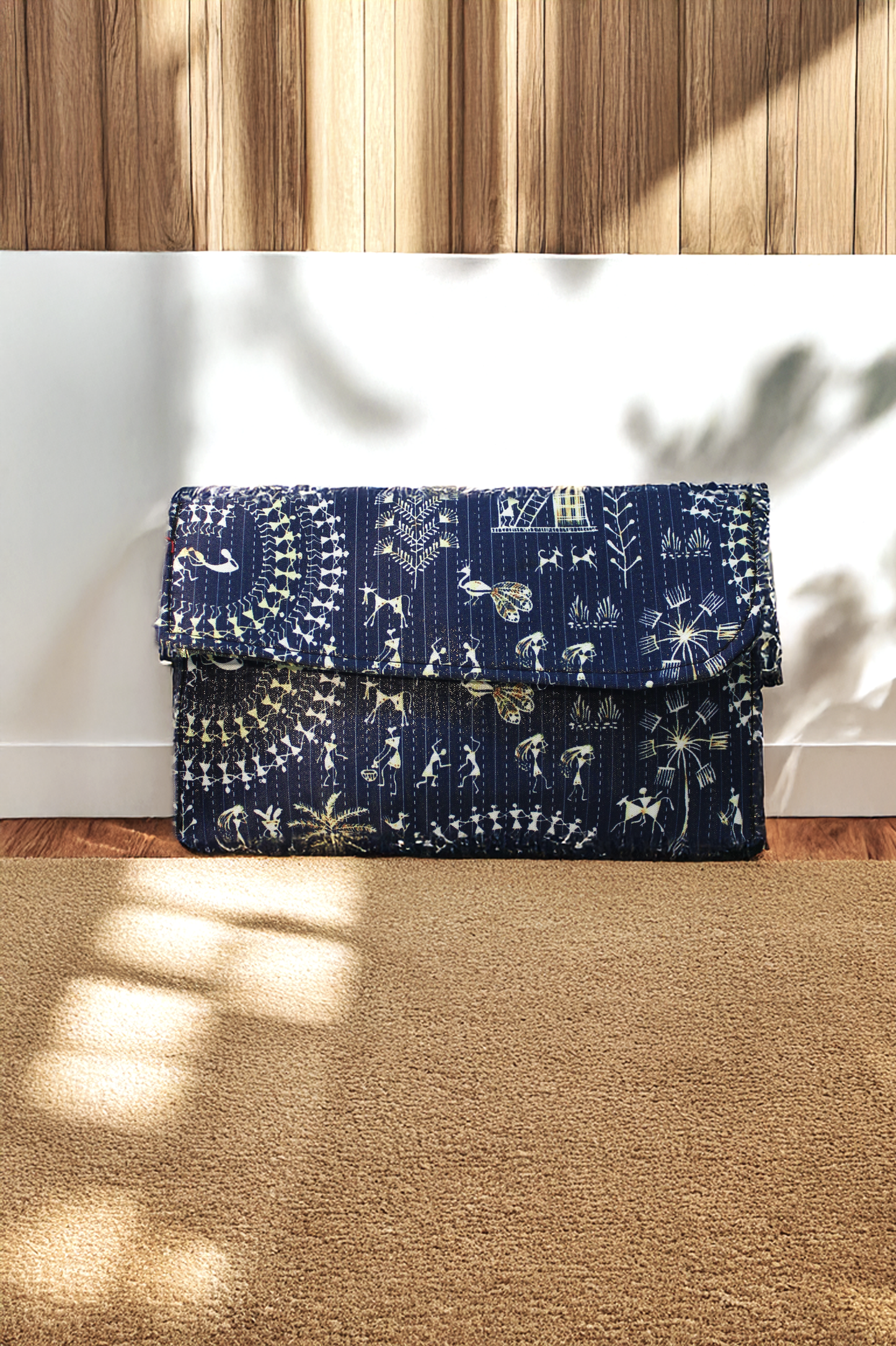 Handblock Printed Tote Bag Combo 2 - Tote+glass Case