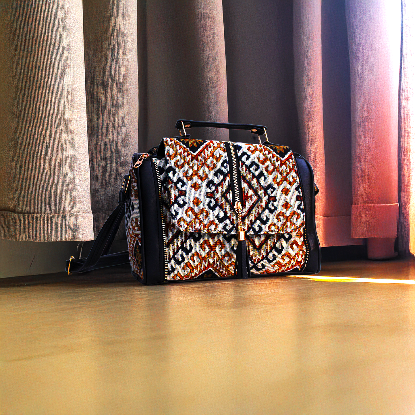 Sling Bag Jute Cotton 5