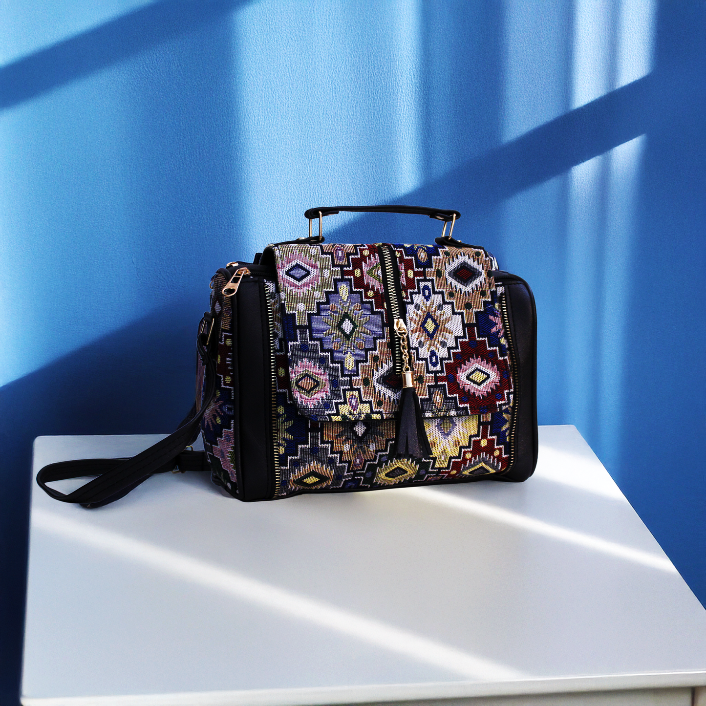 Sling Bag Jute Cotton 7