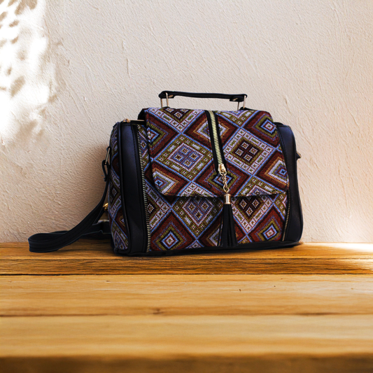 Sling Bag Jute Cotton 8